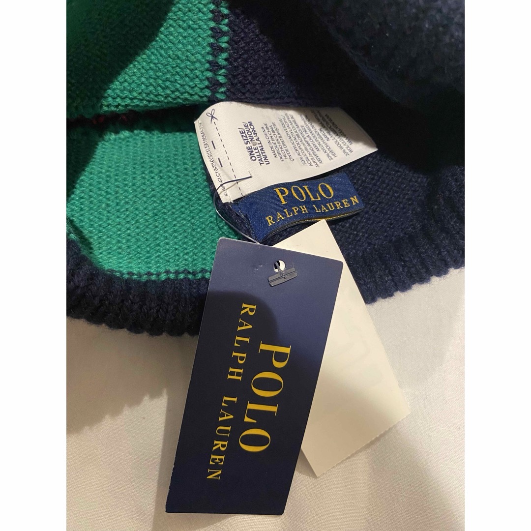 Ralph Lauren(ラルフローレン)のラルフローレン ニットキャップ ニット帽 ボンボン付き ワンサイズ ユニセックス メンズの帽子(ニット帽/ビーニー)の商品写真