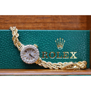 ROLEX - 大変希少！ロレックス　純正ダイヤベゼル　K14金無垢　アンティーク腕時計