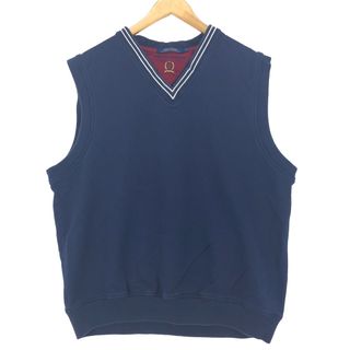 トミーヒルフィガー(TOMMY HILFIGER)の古着 90年代 トミーヒルフィガー TOMMY HILFIGER スウェットベスト メンズL ヴィンテージ /eaa421490(ベスト)