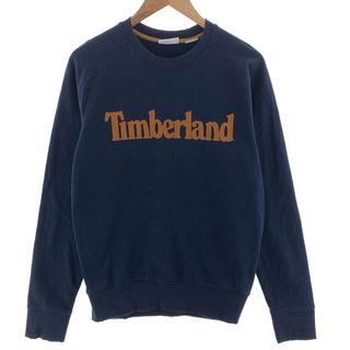 ティンバーランド(Timberland)の古着 ティンバーランド Timberland ロゴスウェットシャツ トレーナー メンズS /eaa390021(スウェット)