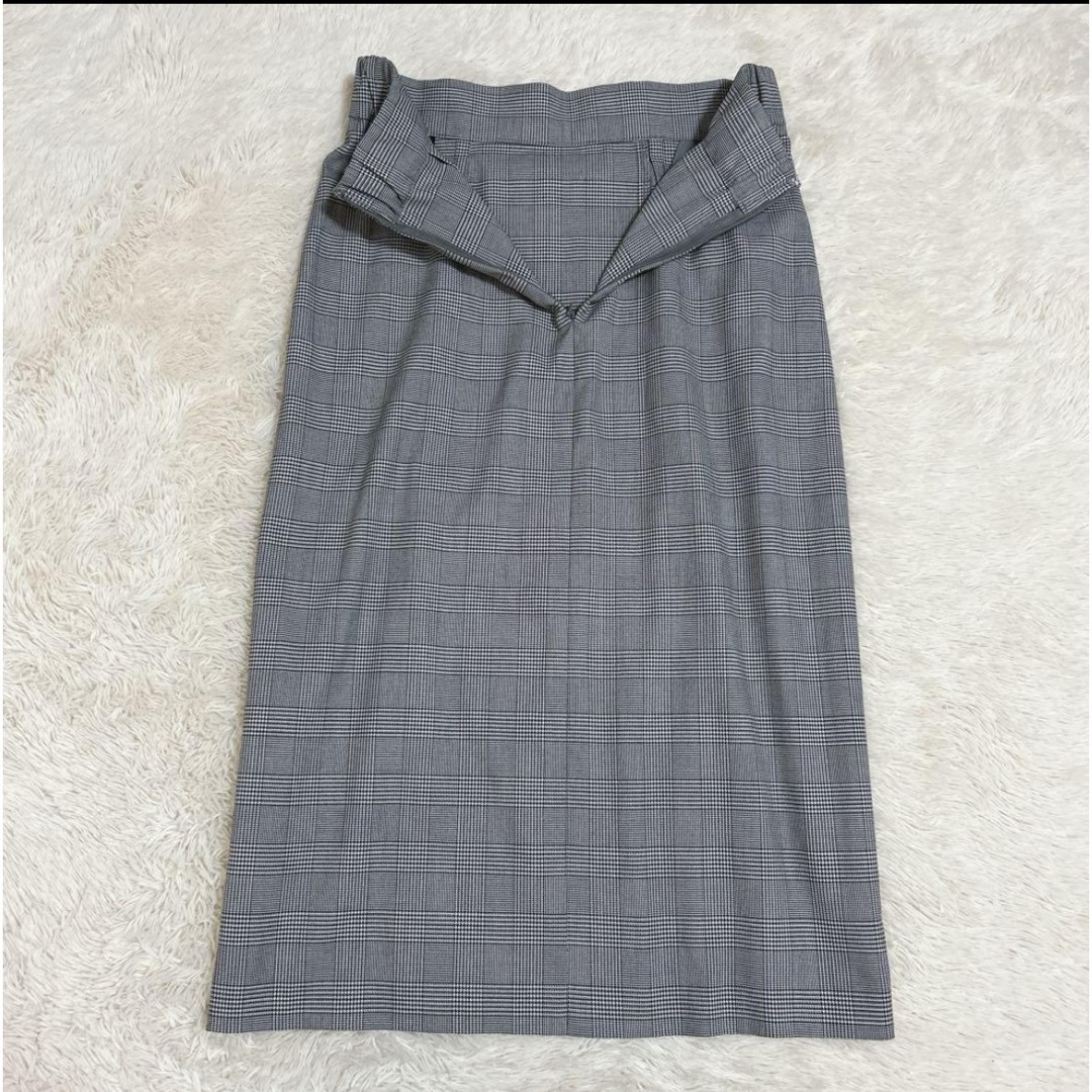 UNIQLO(ユニクロ)のUNIQLO チェックナロースカート  サイズM レディースのスカート(ひざ丈スカート)の商品写真