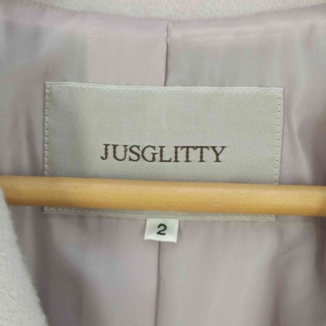 JUSGLITTY(ジャスグリッティー)のJUSGLITTY(ジャスグリッティー) パールボタンチェスターコート アウター レディースのジャケット/アウター(チェスターコート)の商品写真