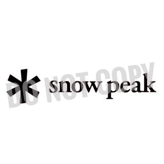 64 送料無料 白　snow peak カッティングシール(車外アクセサリ)