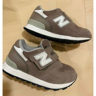 ニューバランス(New Balance)のニューバランス 14.5 グレージュ　スニーカー　NB キッズ(スニーカー)