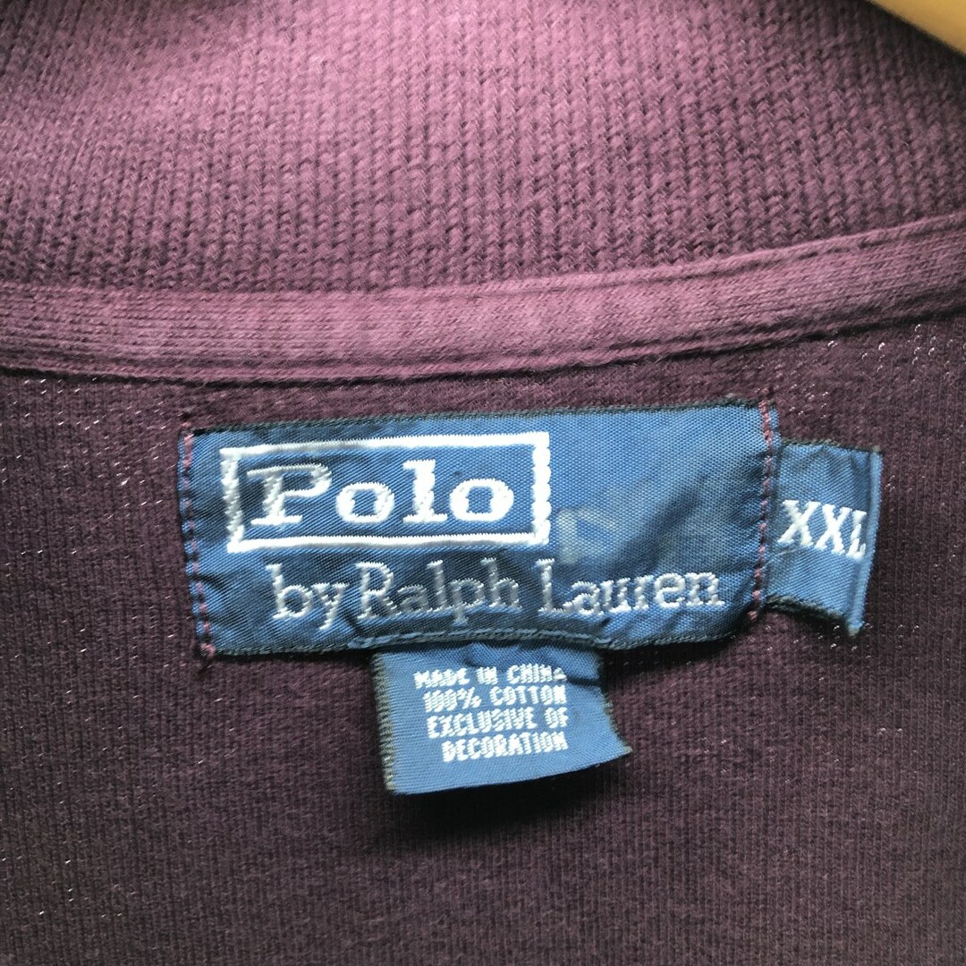 Ralph Lauren(ラルフローレン)の古着 ラルフローレン Ralph Lauren POLO by Ralph Lauren コットンニットハーフジップセーター メンズXXL /eaa399278 メンズのトップス(ニット/セーター)の商品写真