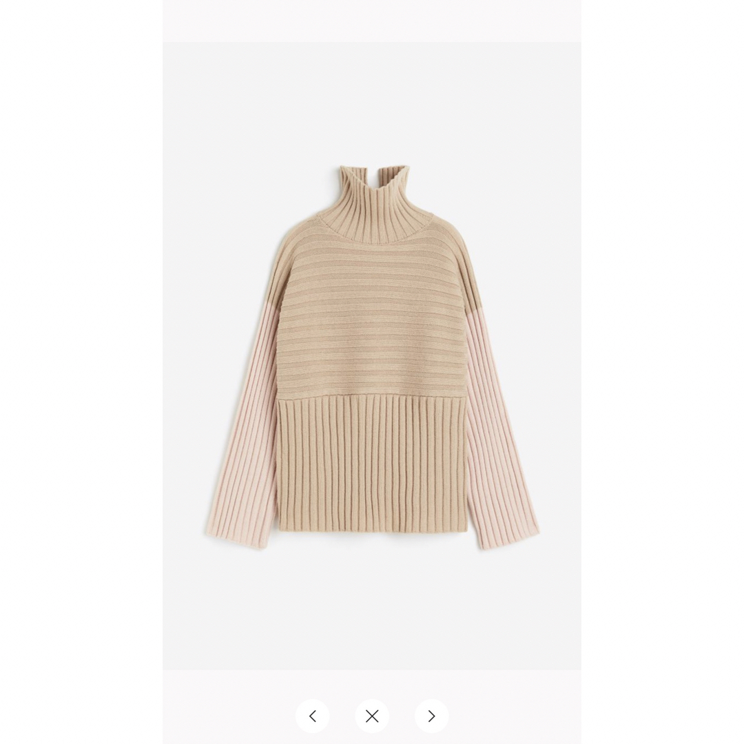 H&M(エイチアンドエム)のH&M エイチアンドエム　ニット　タートルネック レディースのトップス(ニット/セーター)の商品写真