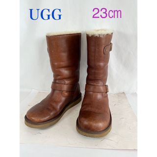 アグ(UGG)のUGG アグ　革　ボア　ムートン　エンジニア　23(ブーツ)