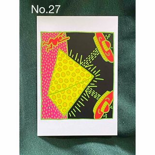 キースヘリング(KEITH HARING)のキースヘリング展　ポストカード1枚　No.27(アート/写真)