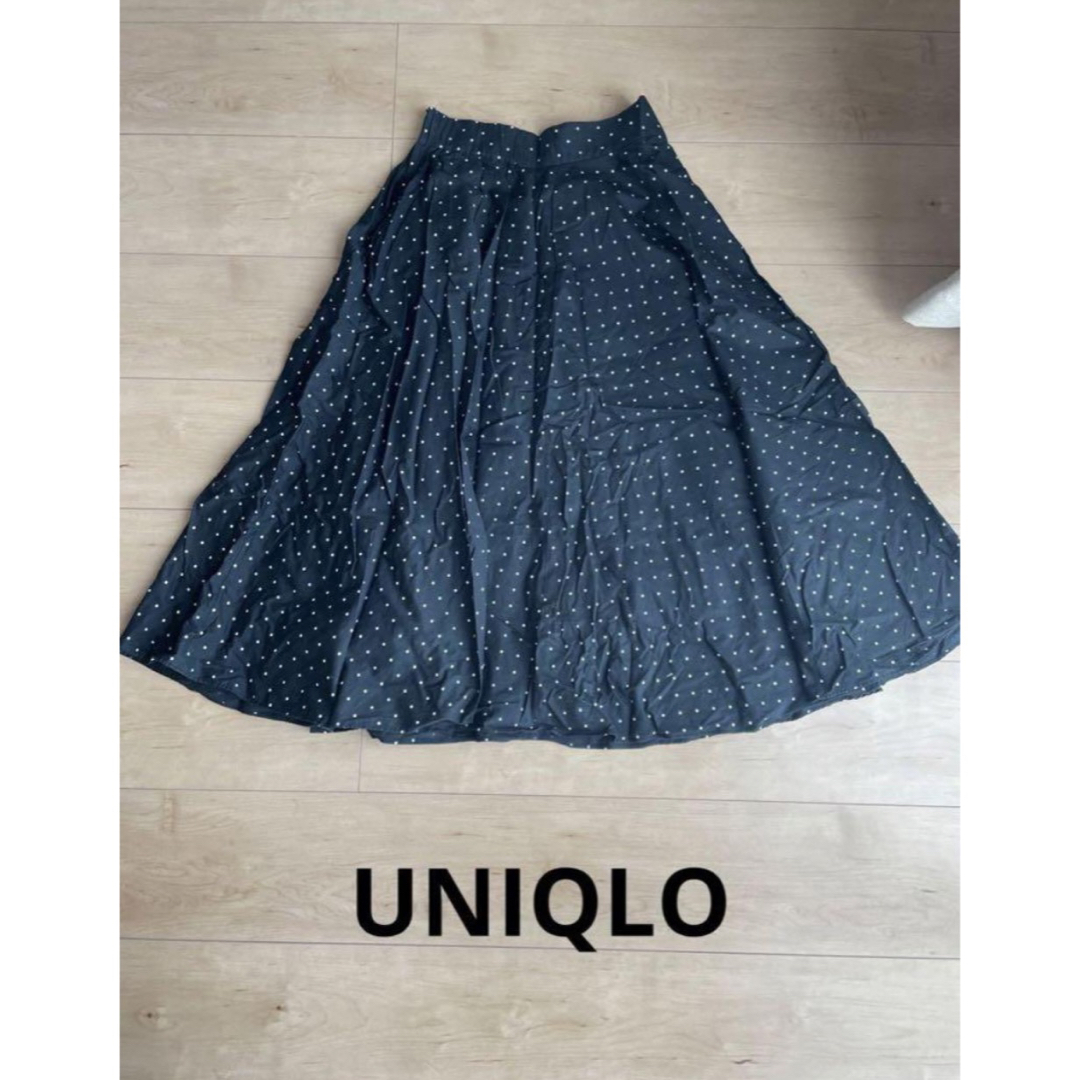 UNIQLO(ユニクロ)のドット　スカート レディースのスカート(ひざ丈スカート)の商品写真