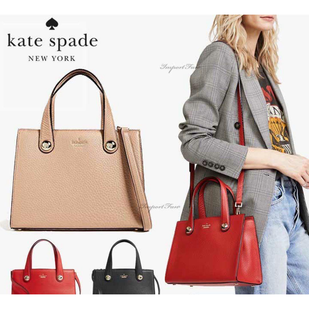 kate spade new york(ケイトスペードニューヨーク)のKate spade  ハンドバッグ/レッド　oo219 レディースのバッグ(ハンドバッグ)の商品写真