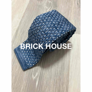 ブリックハウスバイトウキョウシャツ(BRICK HOUSE by Tokyo Shirts)のBRICK HOUSE（東京シャツ）ニットタイ ブルー(ネクタイ)