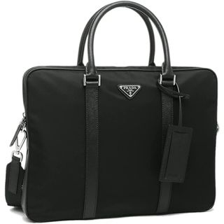 プラダ(PRADA)のPRADAプラダ2VE368 064 TESSUTO SAFFIANO NERO(ビジネスバッグ)