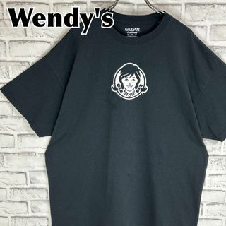 ギルタン(GILDAN)のWendy's ウェンディーズバーガー センターロゴ 両面デザイン Tシャツ半袖(Tシャツ/カットソー(半袖/袖なし))