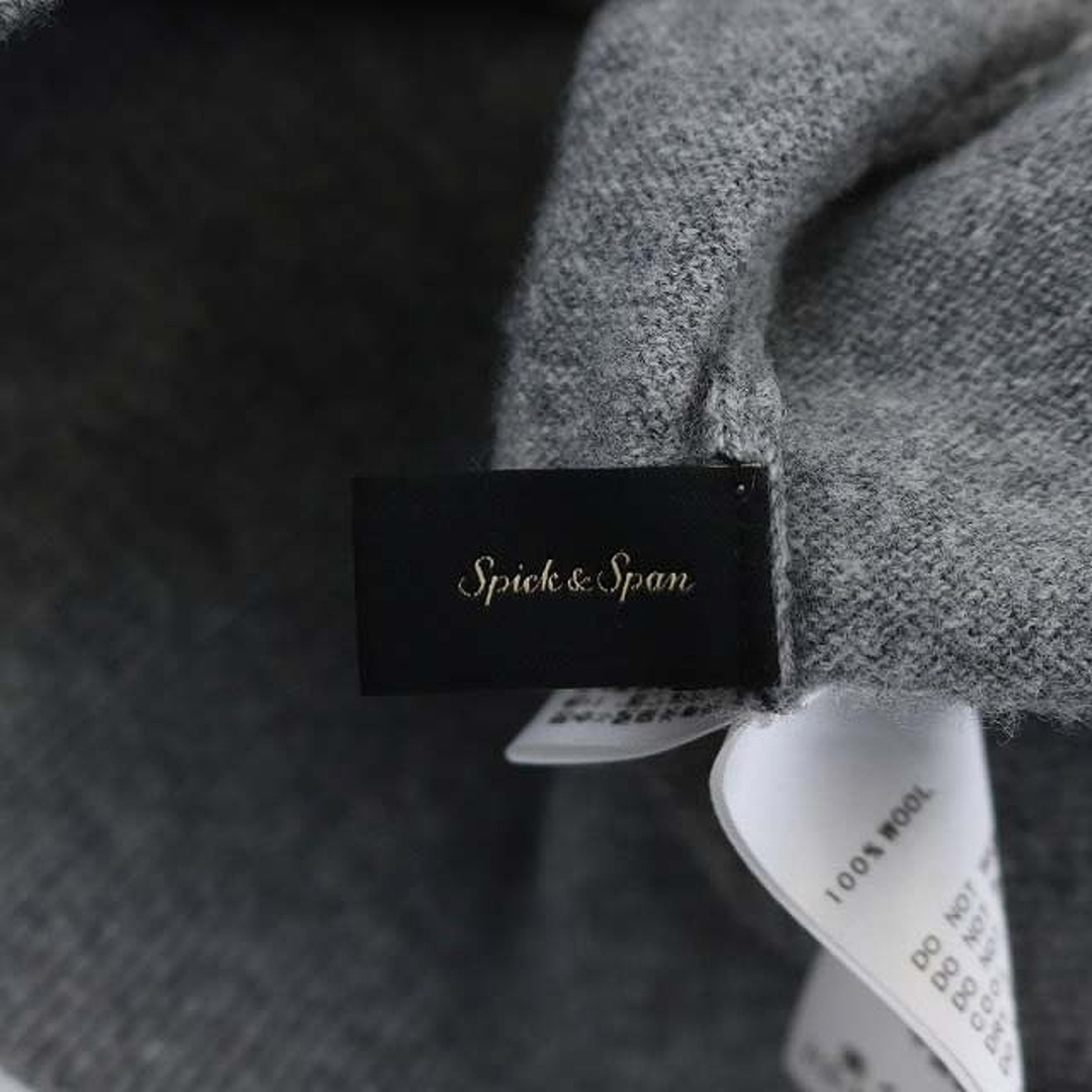 Spick & Span(スピックアンドスパン)のスピック&スパン 22AW フレンチロゴニット セーター 長袖 ウール グレー レディースのトップス(ニット/セーター)の商品写真