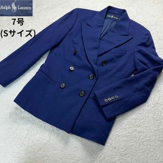 ラルフローレン(Ralph Lauren)のラルフローレン✨テーラードジャケット ダブル ブルー 9サイズ(Sサイズ)(テーラードジャケット)