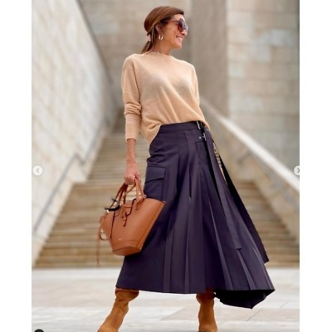 ZARA - ZARA ZW COLLECTION ラップアシンメトリースカート L ZARA - ZARA ZW COLLECTION ラップアシンメトリースカート L