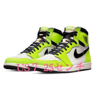 ジョーダン(Jordan Brand（NIKE）)の25cm US7 Nike Air Jordan 1 High OG ボルト(スニーカー)