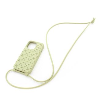 ボッテガヴェネタ(Bottega Veneta)のボッテガヴェネタ ショルダーストラップ付 iPhone12ケース カーキ 緑(その他)