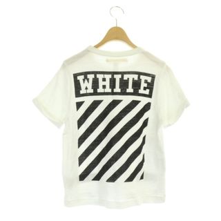 オフホワイト(OFF-WHITE)のオフホワイト OFF WHITE Tシャツ バックロゴ コットン 半袖 S 白(Tシャツ/カットソー(半袖/袖なし))