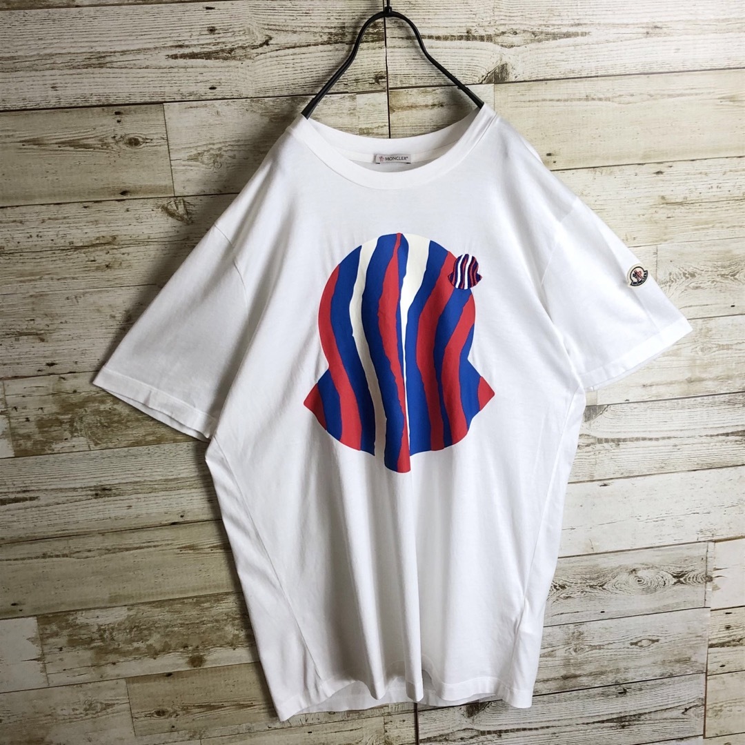 MONCLER(モンクレール)のMONCLER モンクレール tシャツ ビックロゴ 刺繍入り 美品 メンズのトップス(Tシャツ/カットソー(半袖/袖なし))の商品写真