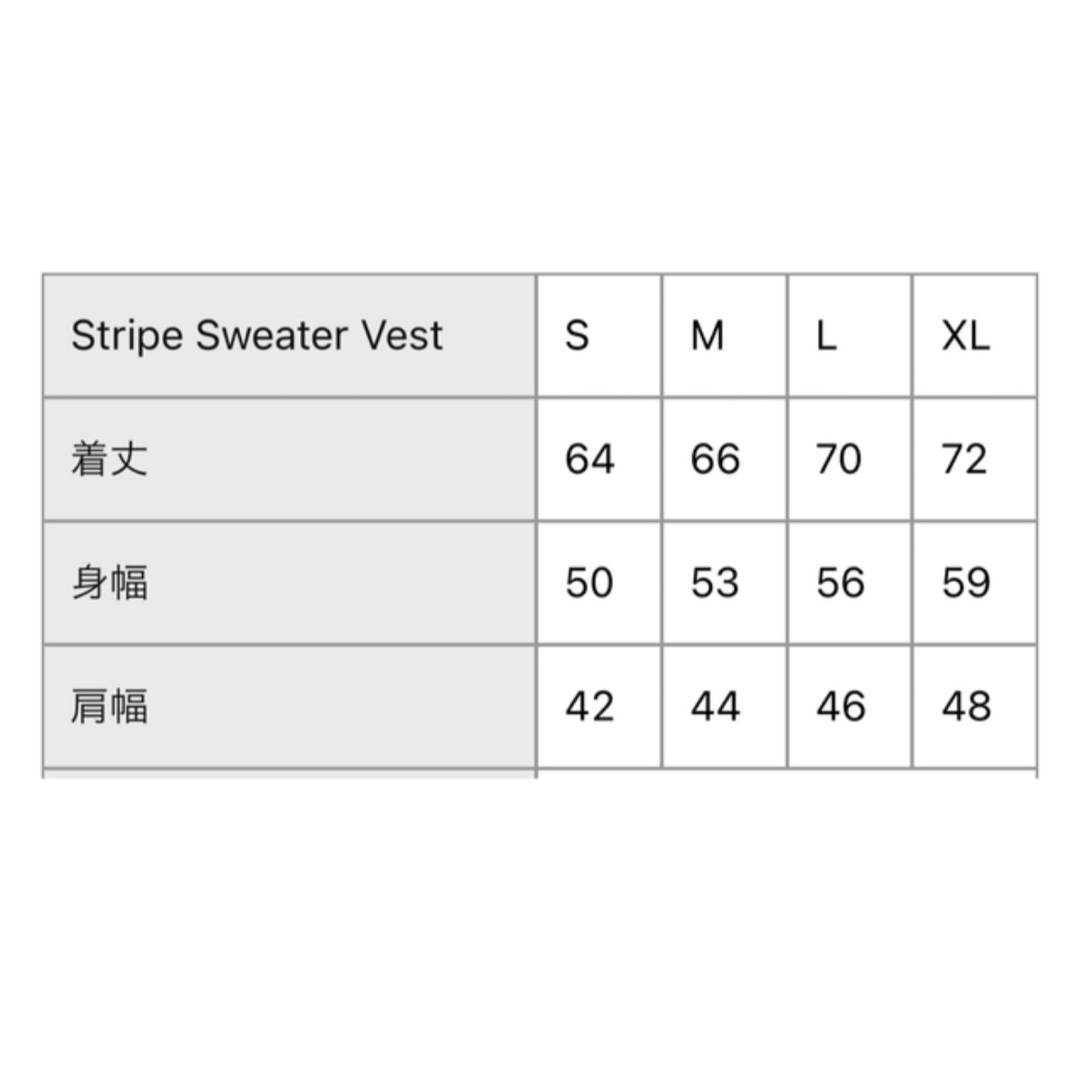 Supreme(シュプリーム)のSUPREME Stripe Sweater Vest SS 22 メンズのトップス(ベスト)の商品写真