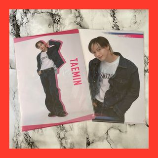 SHINee×ローソンキャンペーン テミン クリアファイル 2枚セット(アイドルグッズ)