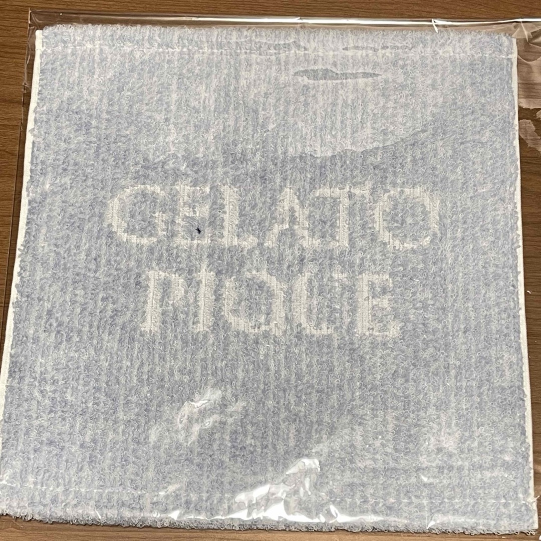 gelato pique(ジェラートピケ)のgelato pique ジェラートピケ ロゴハンドタオル ブルー ピンク レディースのファッション小物(ハンカチ)の商品写真