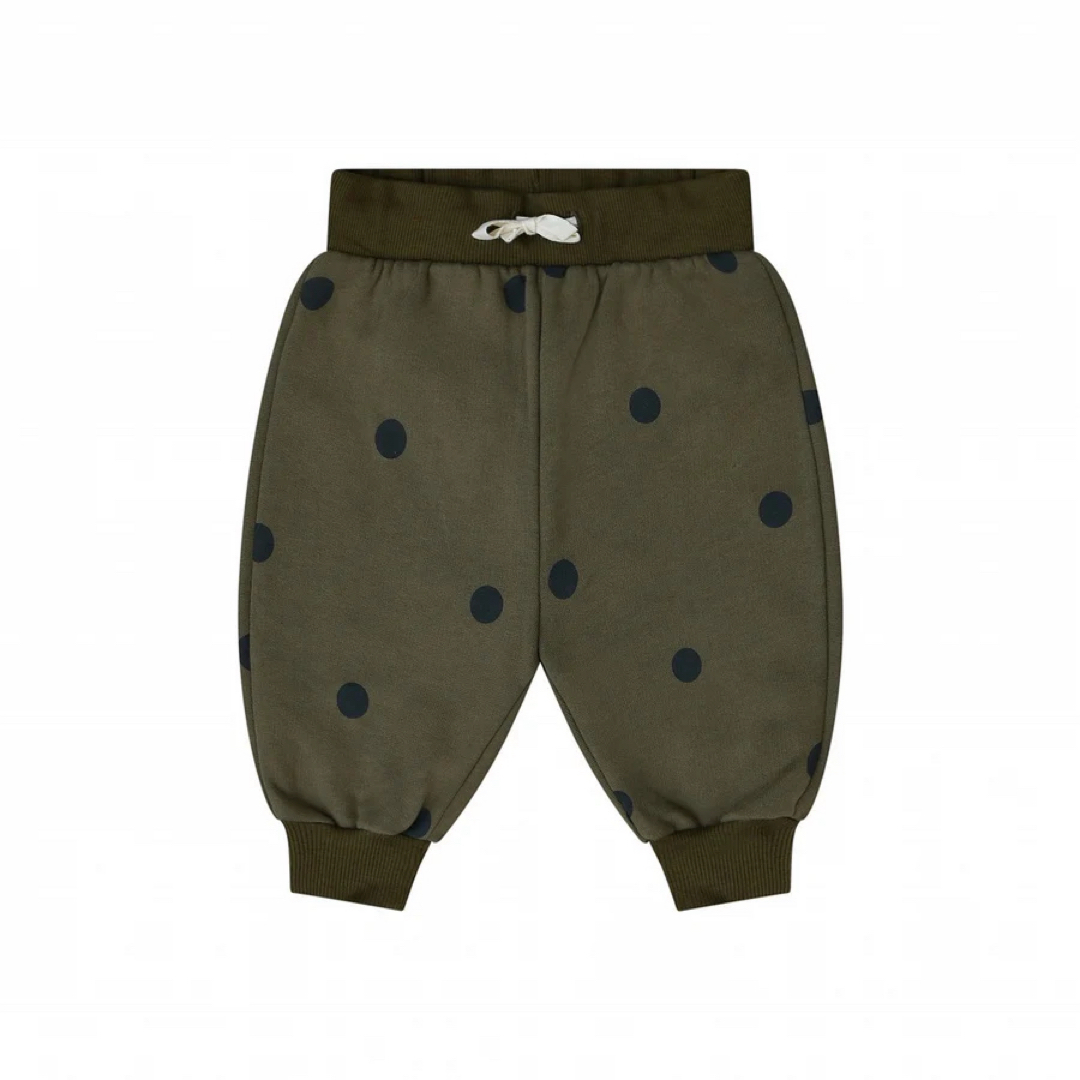 Caramel baby&child (キャラメルベビー&チャイルド)のorganic zoo Olive dots sweat pants 1-2y キッズ/ベビー/マタニティのベビー服(~85cm)(パンツ)の商品写真