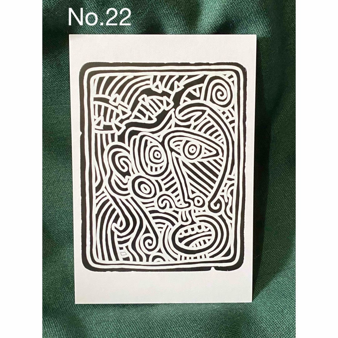 KEITH HARING(キースヘリング)のキースヘリング展　ポストカード1枚　No.22 エンタメ/ホビーのアート用品(その他)の商品写真