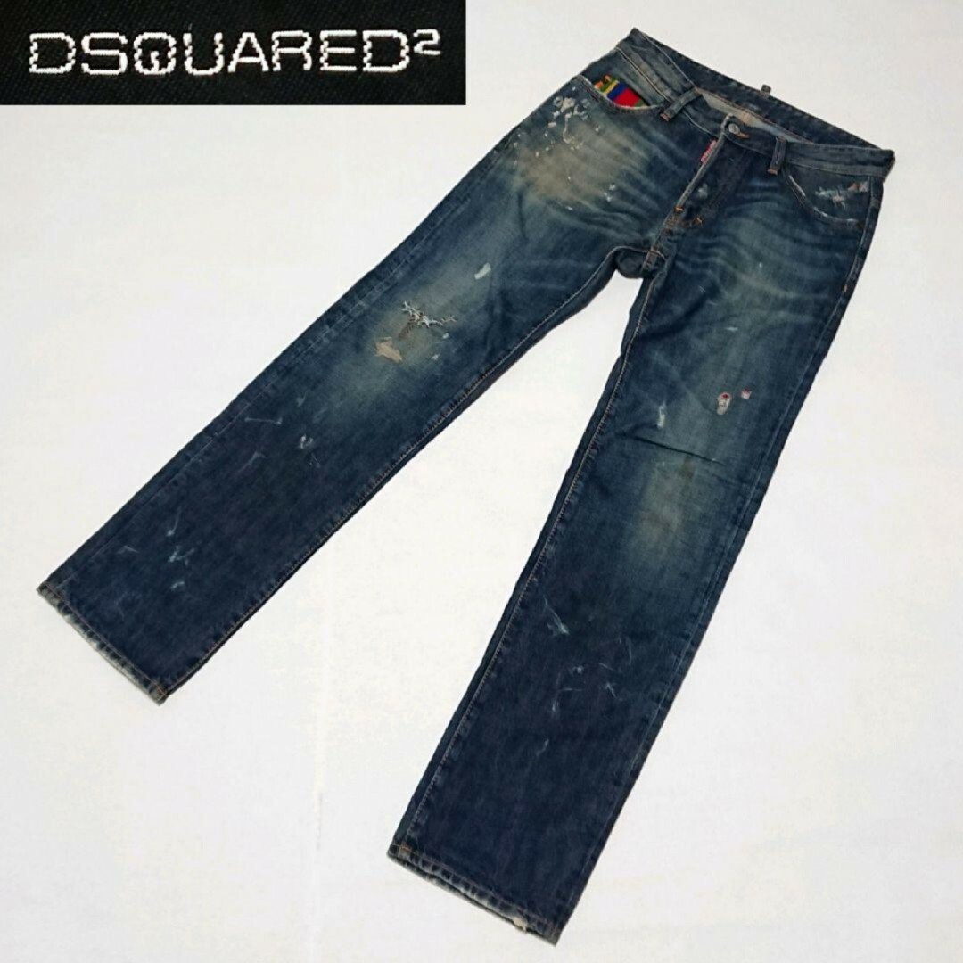 税込?送料無料
 DSQUARED2 ディースクエアード 17AW ユーズド DSQUARED2 ダメージ DSQUARED2 加工 Sexy デニムパンツ パンツ