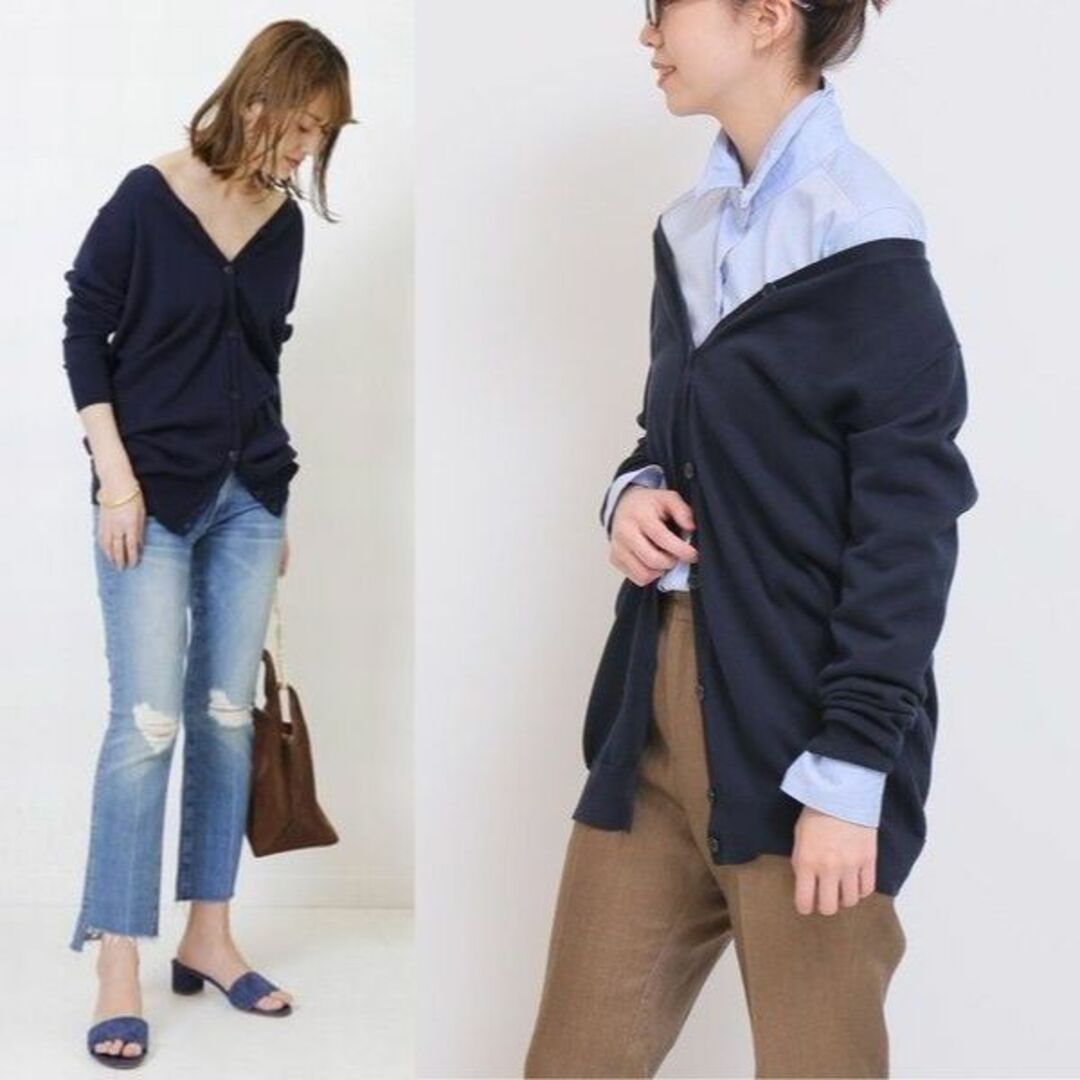 DEUXIEME CLASSE(ドゥーズィエムクラス)のドゥーズィエムクラス Silk Cotton ニットカーディガン レディースのトップス(カーディガン)の商品写真