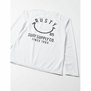 ラスティ(RUSTY)のRUSTY(ラスティ)  ラッシュガード スマイル 長袖 Tシャツ WHT L(水着)