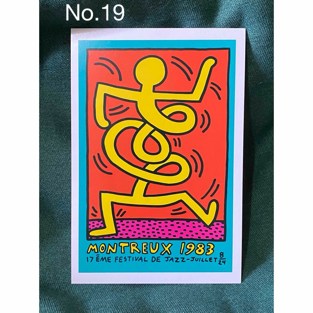 KEITH HARING(キースヘリング)のキースヘリング展　ポストカード1枚　No.19 エンタメ/ホビーのアート用品(その他)の商品写真