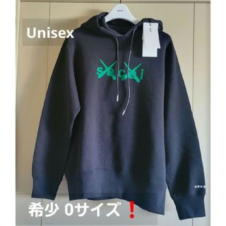 サカイ(sacai)のsacai×KAWS 希少0！ 新品タグ付 Flock Print Hoodie(パーカー)