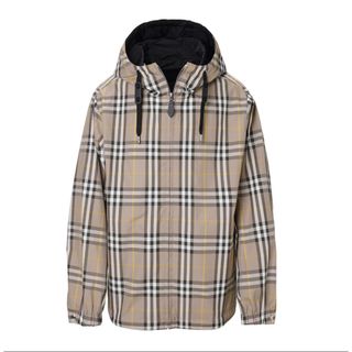 バーバリー(BURBERRY)のBURBERRYバーバリー チェック リバーシブルジャケット L ベージュ美品(ブルゾン)