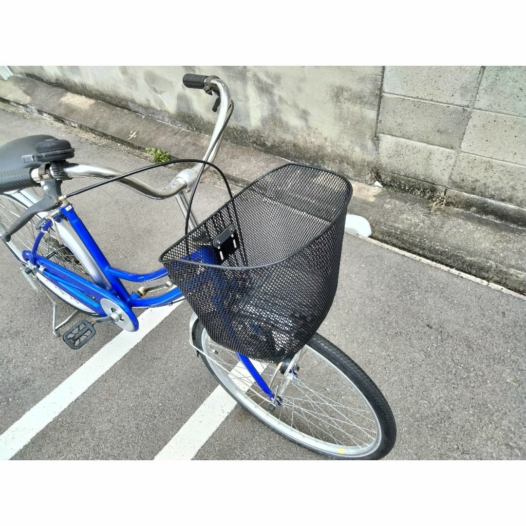メーカー不明　シティ車 24インチ ブルー スポーツ/アウトドアの自転車(自転車本体)の商品写真
