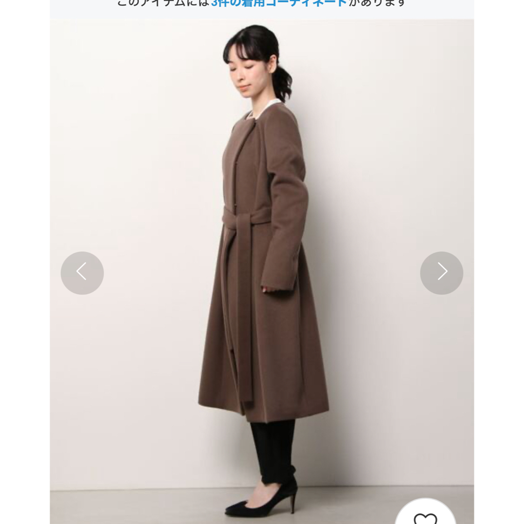 ESTNATION - エストネーション ESTNATION ノーカラーベルテッド ESTNATION - エストネーション ESTNATION ノーカラーベルテッド