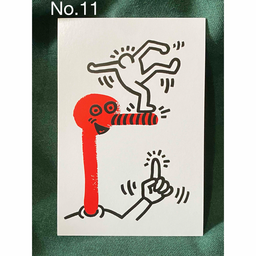 KEITH HARING(キースヘリング)のキースヘリング展　ポストカード1枚　No.11 エンタメ/ホビーのアート用品(その他)の商品写真
