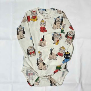 ボボチョース(bobo chose)の美品 mini rodini baby rompers & hat セット(ロンパース)