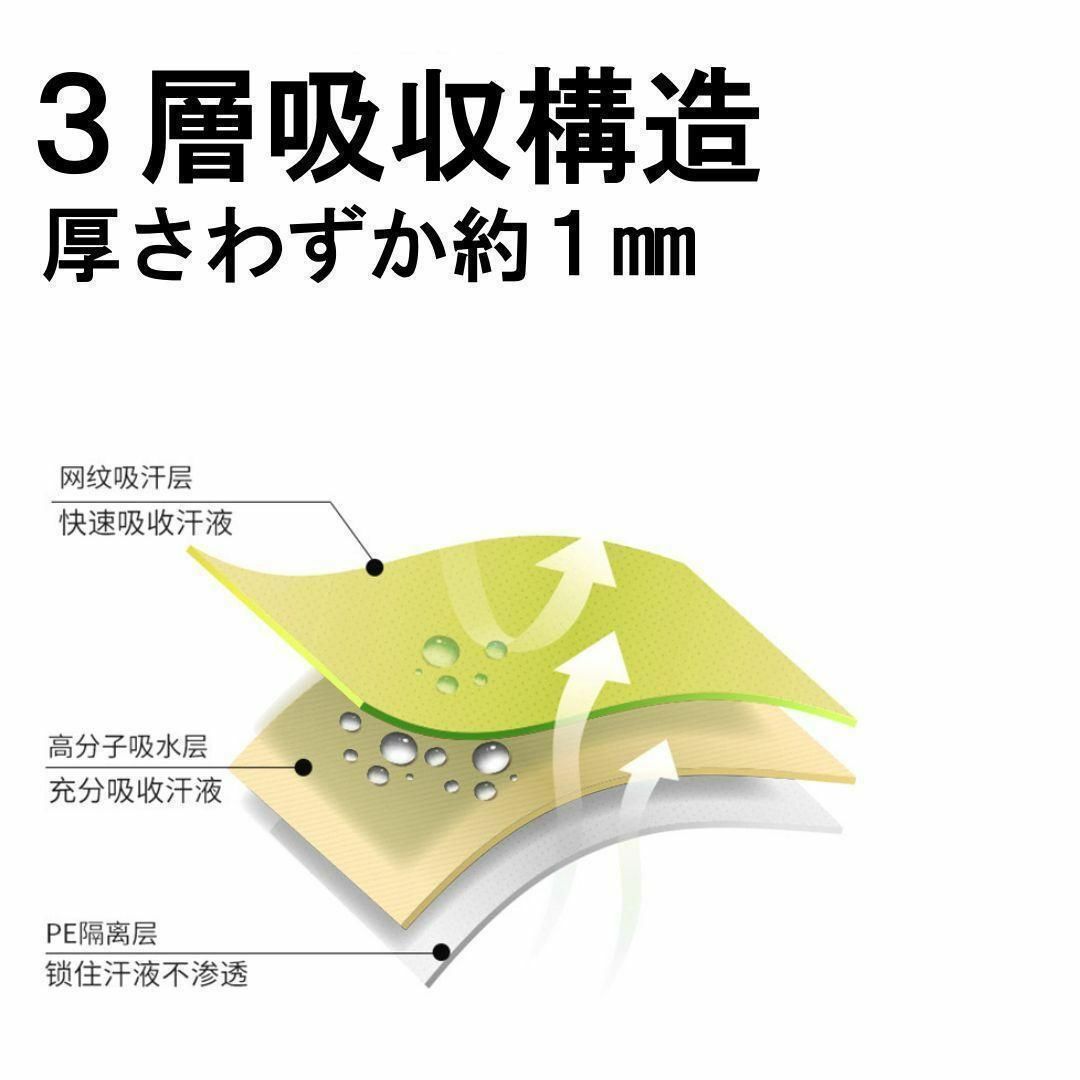 【 80枚セット】汗脇パッド 汗わきパッド 汗取りシート 使い捨て 防臭 脇汗 コスメ/美容のボディケア(制汗/デオドラント剤)の商品写真