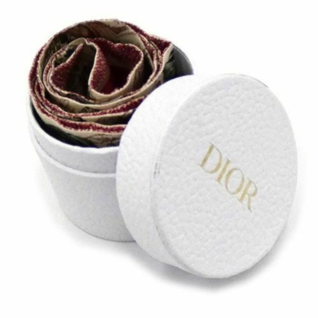 Christian Dior(クリスチャンディオール)の極美品 クリスチャンディオール スカーフ シルク ミッツァ バタフライ 蝶柄 花柄 レッドxベージュ 41FAR106ZKDO OJ10026 レディースのファッション小物(バンダナ/スカーフ)の商品写真