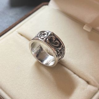 アクアシルバー(AQUA SILVER)の【美品】レア アクアシルバー シルバーリング ユリ紋章 13号〜14号(リング(指輪))