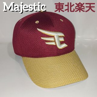 トウホクラクテンゴールデンイーグルス(東北楽天ゴールデンイーグルス)のMajestic 楽天イーグルス FANS’ プロ仕様 帽子 キャップ USED(応援グッズ)