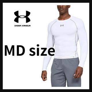 アンダーアーマー(UNDER ARMOUR)の[アンダーアーマー] トレーニングベースレイヤー ロングスリーブ メンズ 白(ウェア)