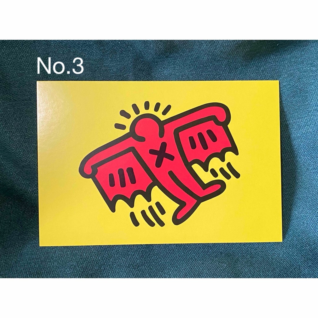 KEITH HARING(キースヘリング)のキースヘリング展　ポストカード1枚　No.3 エンタメ/ホビーのアート用品(その他)の商品写真