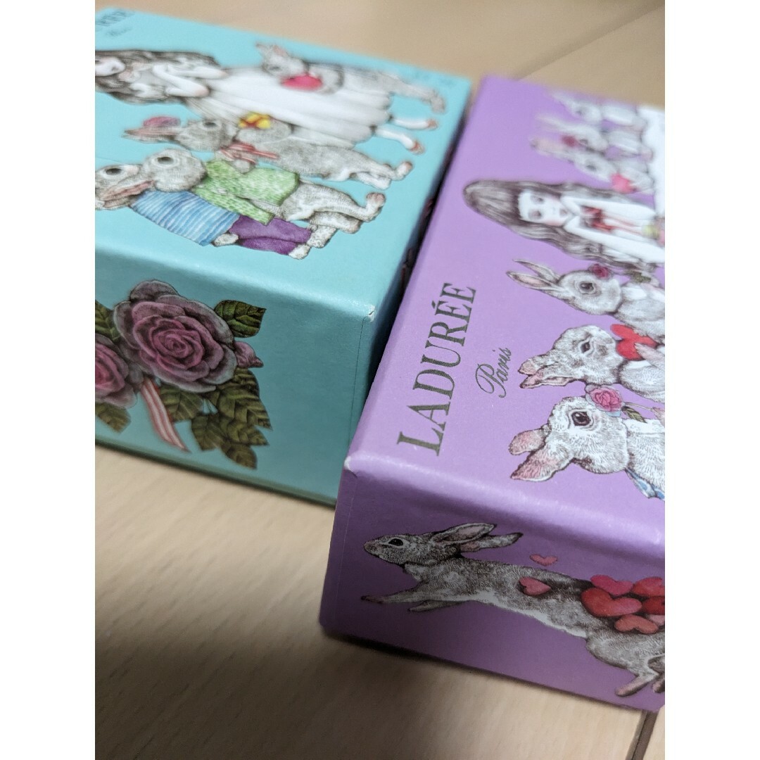 LADUREE(ラデュレ)のヒグチユウコ   ラデュレBOX LADUREE空箱コラボ状態は比 インテリア/住まい/日用品のインテリア小物(小物入れ)の商品写真