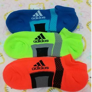 アディダス(adidas)のアディダス  レディースソックス  蛍光色  クッション  23～25cm 3足(ソックス)