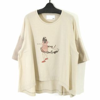 ベッドサイドドラマ(bedsidedrama)のベッドサイドドラマ 13SS ネコフープラッセル袖ワイドTシャツ(Tシャツ(半袖/袖なし))