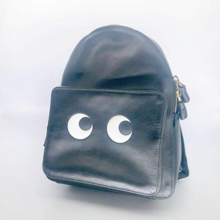 アニヤハインドマーチ(ANYA HINDMARCH)の✨極美品✨アニヤハインドマーチ リュック オールレザー　eyes ブラック(リュック/バックパック)