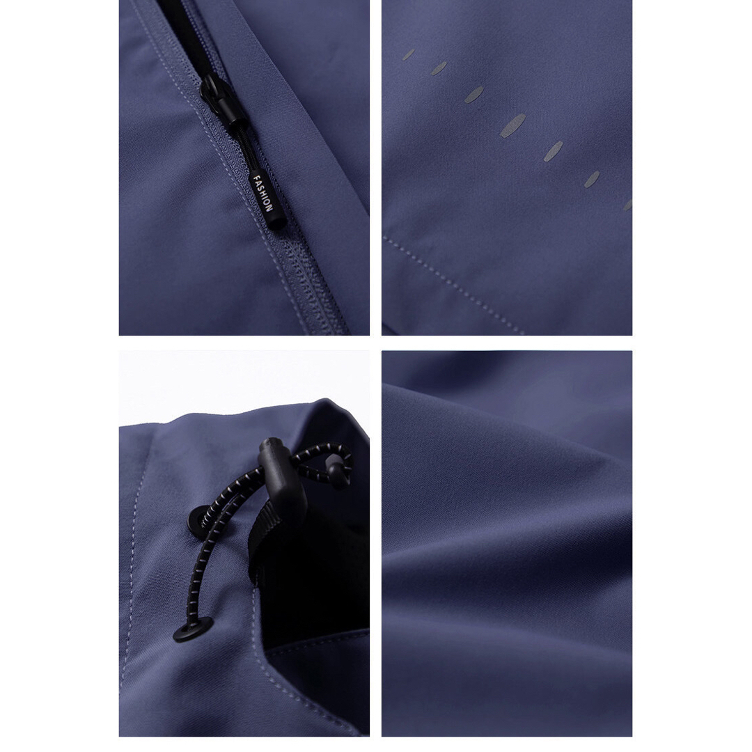 アウトドア ジャケット メンズ 防寒着マウンテンパーカー登山服撥水防風保温グレー メンズのジャケット/アウター(マウンテンパーカー)の商品写真